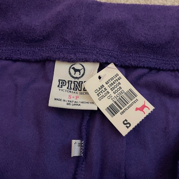 VS PINK y2k bling shine velour short shorts-small NWT(defect) - Picture 5 of 6